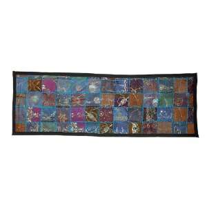   Tapestry with Graceful Patch Work Size 61 X 21 Inches