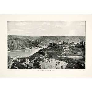  1900 Print Rheinfels Castle St Goar Germany Landscape Historic 