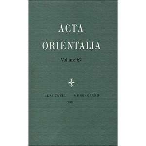 Acta Orientalia  Magazines