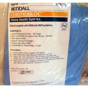 One Each CHEMOBLOC Spill Kits Home Health Spill Kit KENDALL HEALTHCARE 