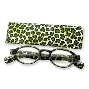  Green Tortoise 1.75 Magnification Reading Glasses Jewelry