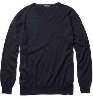   Clothing  Knitwear  V necks  Albion V Neck Cashmere Sweater