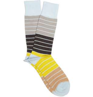Paul Smith  Striped Cotton Blend Socks  MR PORTER