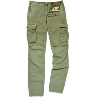   Casual trousers  Incotex Cotton and Linen Blend Cargo Trousers
