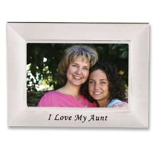  4x6 Silver Metal Expression Aunt Picture Frame