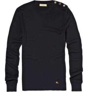 Burberry London Shoulder Button Cotton Blend Sweater  MR PORTER