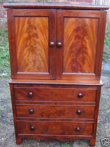 SUPERB GEORGIAN COMMODE CHEST IDEAL DRINKS CAB  