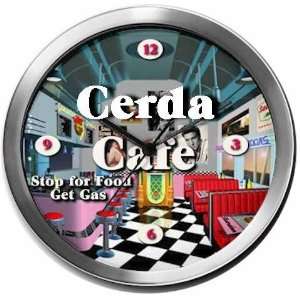  CERDA 14 Inch Cafe Metal Clock Quartz Movement Kitchen 