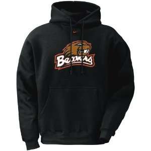   State Beavers Black Classic Logo Hoody Sweatshirt