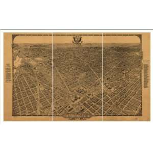  Washington, District of Columbia DC), c. 1922 (M) Panoramic Map 