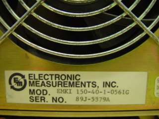 EMI High Voltage Power Supply EMKI 150 40 1 0561G Repair