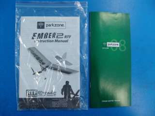 Parkzone Etomic Ember 2 Electric R/C RC Electric Airplane RTF PARTS 