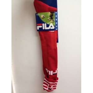 Fila Swift Dry Soccer Sock Size 6 8 (RED)  Sports 