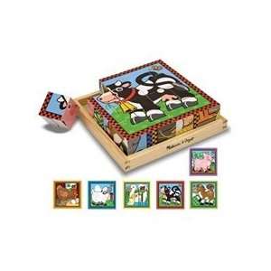  Melissa & Doug Farm Cube Puzzle Toys & Games
