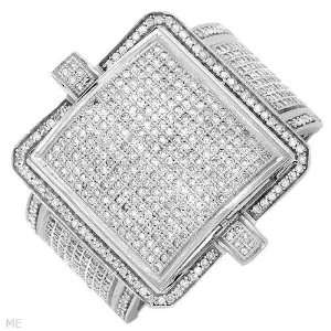 Exquisite Brand New Gentlemens Ring With 1.30Ctw Genuine Diamonds Made 