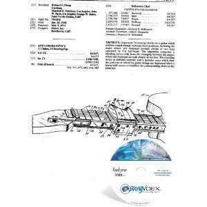  NEW Patent CD for AUTO CHORD DEVICE 