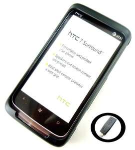 New OEM At&t Black OEM HTC Snap On Hard Shell Case HTC 7 Surround 