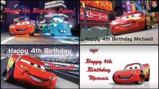   Lightning McQueen Mater Cars 2 Movie Birthday Party Banner Decorations