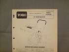 toro 20 snow master parts catalog 