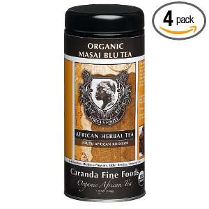 Caranda Fine Foods African Herbal Tea, Organic Masai Blu Tea Blend 