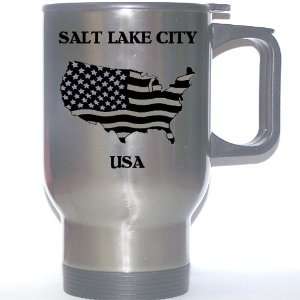  US Flag   Salt Lake City, Utah (UT) Stainless Steel Mug 