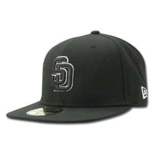  San Diego Padres Kids Youth MLB Black and White Hat 