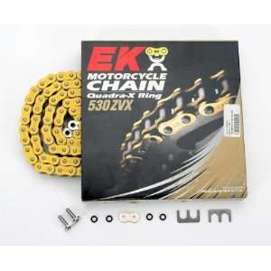 EK Chain 530 ZVX2 Chain   150 Links   Yellow, Chain Type 530, Color 