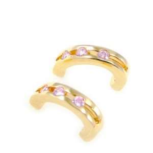  Half plated creole gold Déesse light pink. Jewelry