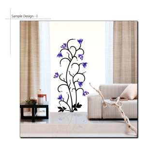 VIOLET FLOWER TREE ★ HOME DECO MURAL DECAL WALL STICKER  