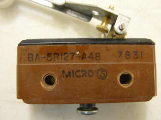 20297 NEW Microswitch BA 5R127 A48 Limit Switch 10A  