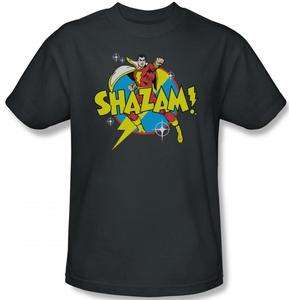Men Women Kid Youth Toddler SIZES Shazam Captain Marvel Bolt Retro T 