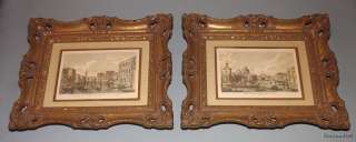   Pair of Canaletto Vene Turner Mfg Co. Frames Prints / Pictures  