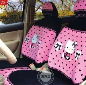 neu Hello Kitty Auto Sitzbezug pink Set car seat cover  