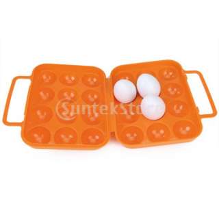 Orange Camping Eierbox Eierdose Behälter für 12 Eier  