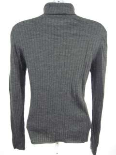 ANNE KLEIN Gray Turtleneck Wool Sweater Shirt Sz L  