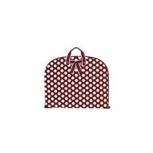  Quilted Garment Hanging Bag Suit Dress BURGANDY WHITE 