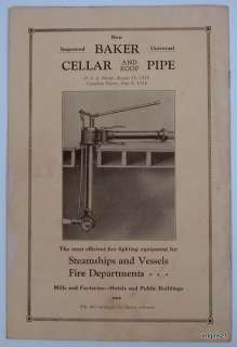 Fire Dept Equipment Supply Baker Turret Stand Pipe cat  