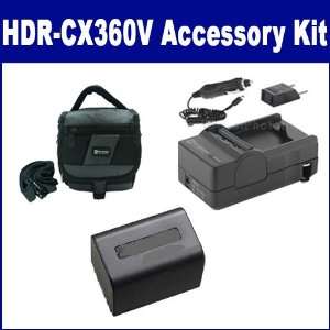  Sony HDR CX360V Camcorder Accessory Kit includes SDM 109 