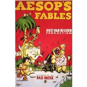  Aesops Fables Poster Movie 27x40