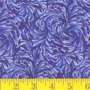    45 Wide Fireworks Blue Fabric By The Yard Arts, Crafts & Sewing