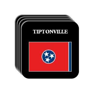  US State Flag   TIPTONVILLE, Tennessee (TN) Set of 4 Mini 