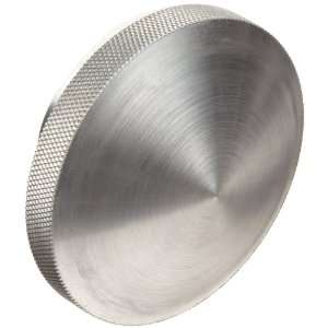 Morton 6061 Aluminum Round Domed Knob, Knurled Rim, Threaded Hole, 5/8 