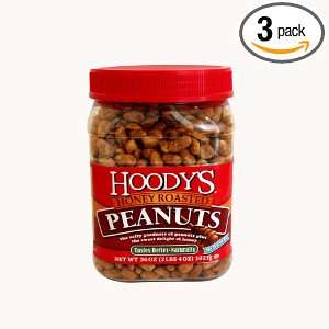 Hoodys Honey Roasted Peanuts, 36 Ounce Plastic Jars (Pack of 3)