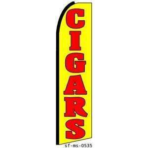  Cigars Extra Wide Swooper Feather Business Flag Office 