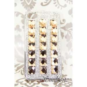   for Iphone 4 / 4s(champagne Big Blocks Row) Cell Phones & Accessories