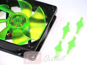 GELID WING 12 PL 120mm 120 PWM LED UV Green PC Case Fan  
