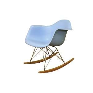    Hilary Blue Chrome Steel Base Accent Chair 