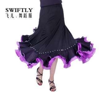 Latin salsa tango Ballroom Dance Dress #M062 skirt  