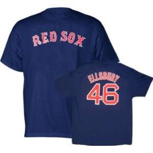  Jacoby Ellsbury Boston Red Sox Navy Name and Number T 