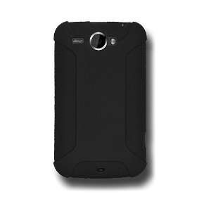   Skin Jelly Case for HTC Wildfire   Black Cell Phones & Accessories